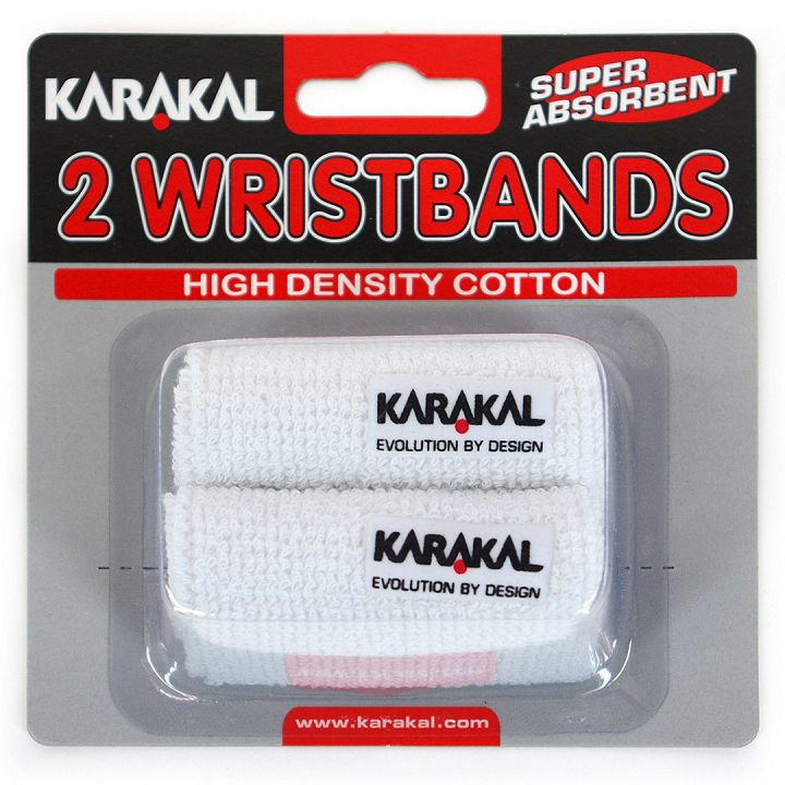 Karakal Wristband 2x White